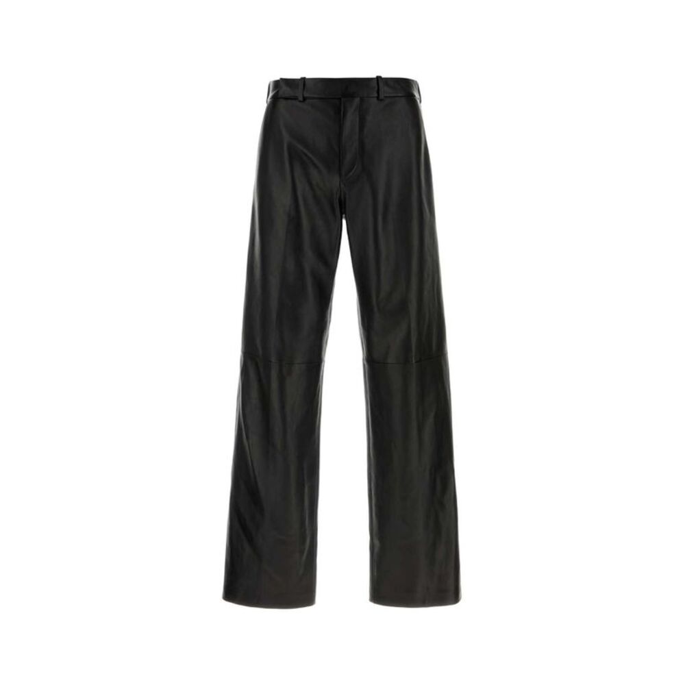 Fendi Men Black Nappa Leather Pant